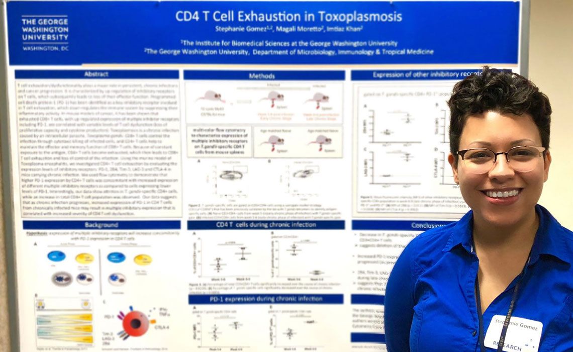 Stephanie Gomez presented a poster, entitled “CD4 T Cell Exhaustion in Toxoplasmosis".