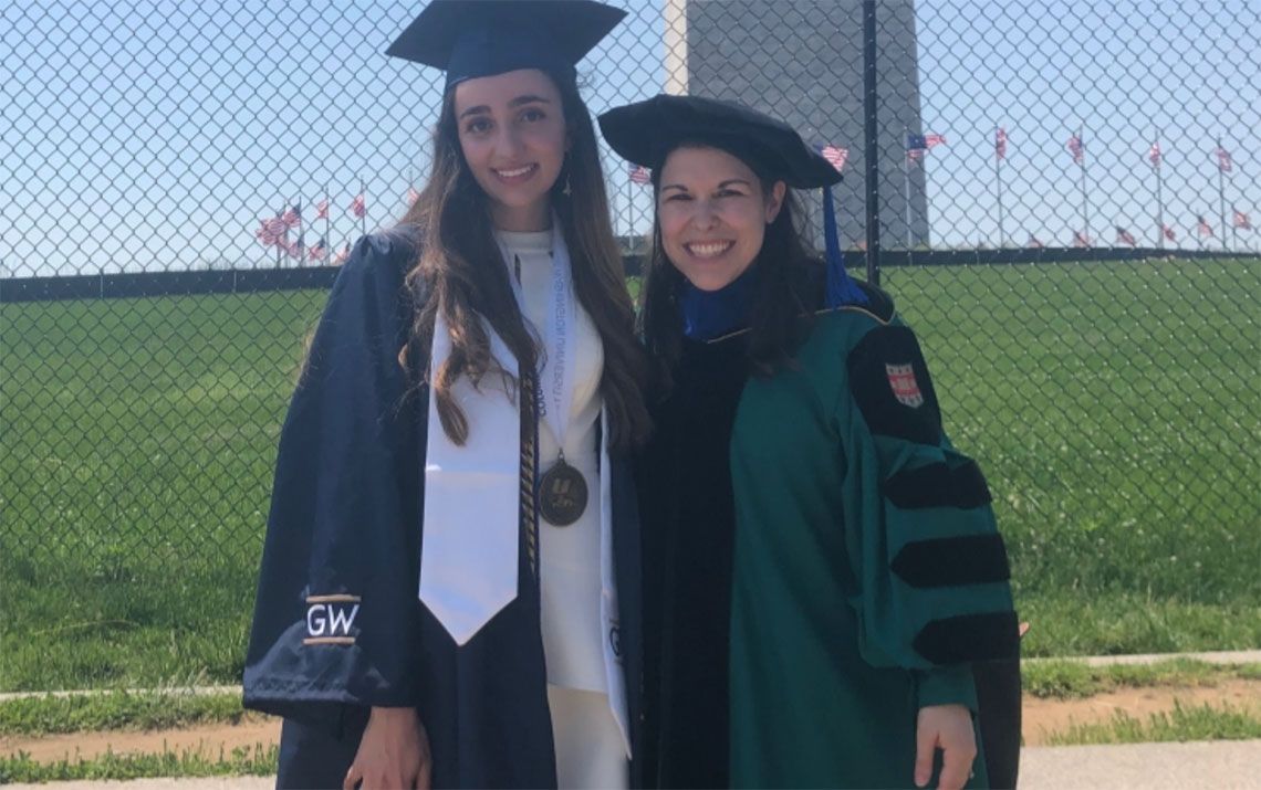 Kate and Noor at graduation! 