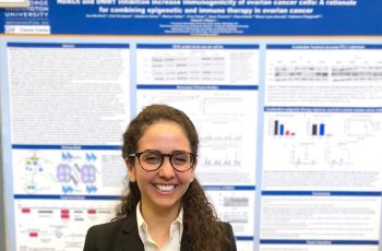 Dr. Sara Moufarrij presented a poster, entitled “HDAC6 and DNMT inhibition increase immunogenicity of ovarian cancer cells: A rationale for combining epigenetic and immune therapy in ovarian cancer".